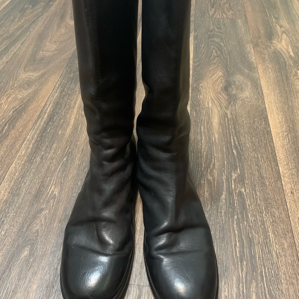 Guidi 989 Horse Leather Vintage Backzip Black Boots (REAR FIND) Size: 44 - Picture 4 of 15